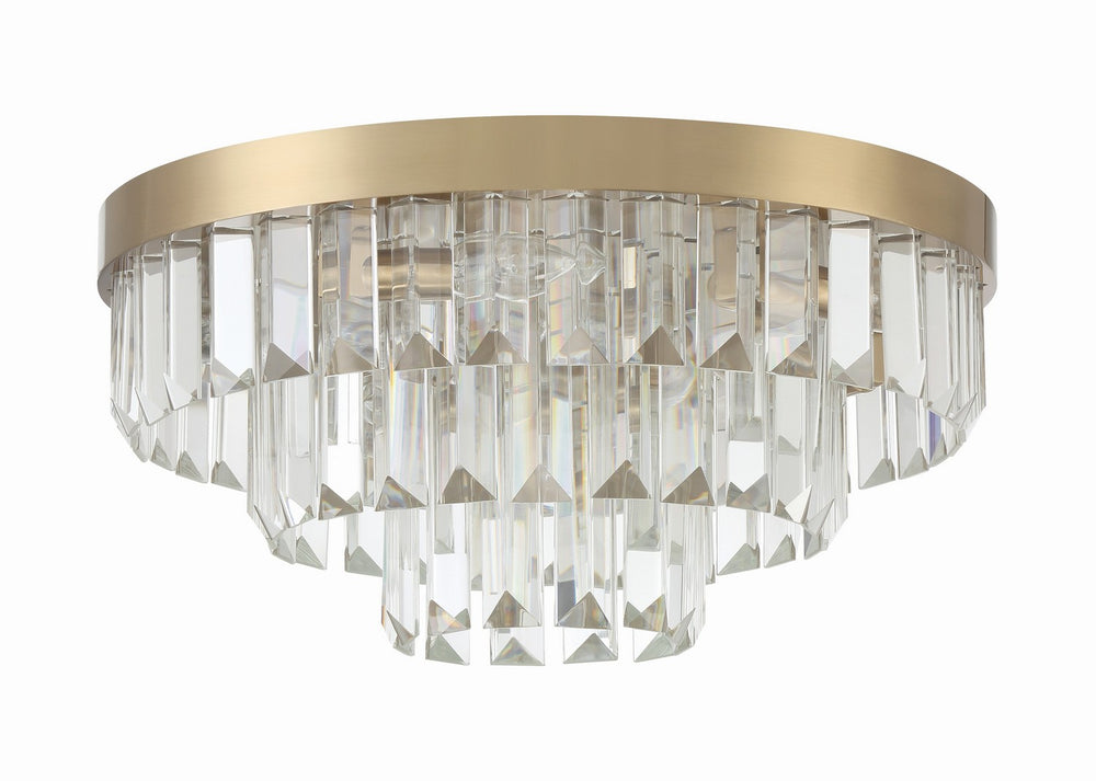 Crystorama - HAY-1403-AG - Eight Light Flush Mount - Hayes - Aged Brass