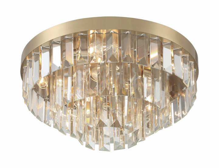 Crystorama - HAY-1403-AG - Eight Light Flush Mount - Hayes - Aged Brass