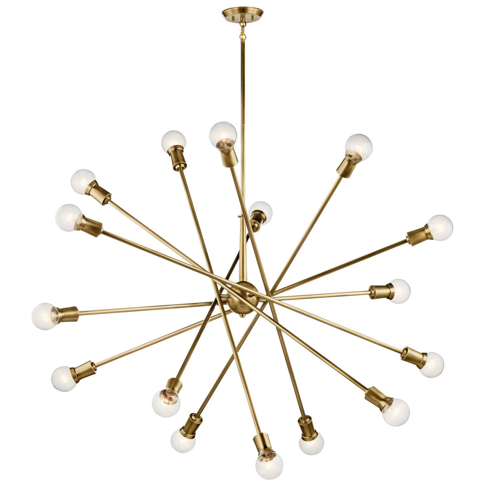 Kichler Canada - 52537NBR - 16 Light Chandelier - Armstrong - Natural Brass