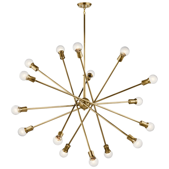 Kichler Canada - 52537NBR - 16 Light Chandelier - Armstrong - Natural Brass