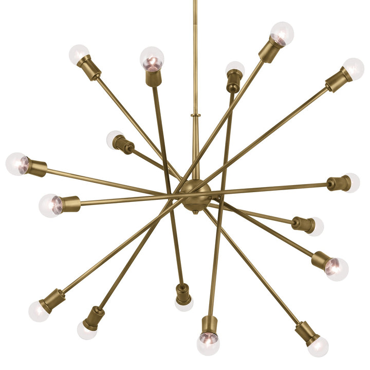 Kichler Canada - 52537NBR - 16 Light Chandelier - Armstrong - Natural Brass