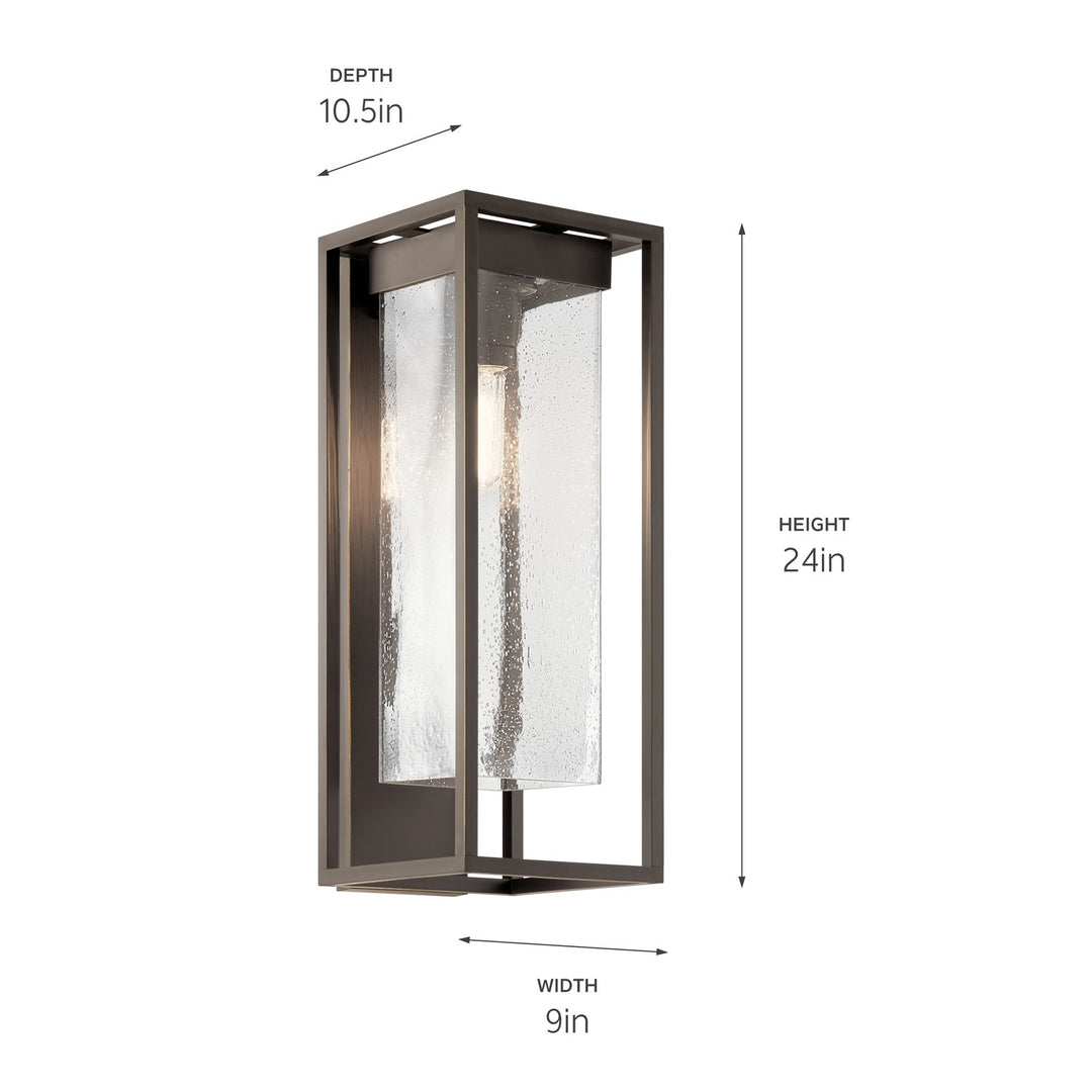Kichler Canada - 59063OZ - One Light Outdoor Wall Mount - Mercer - Bronze