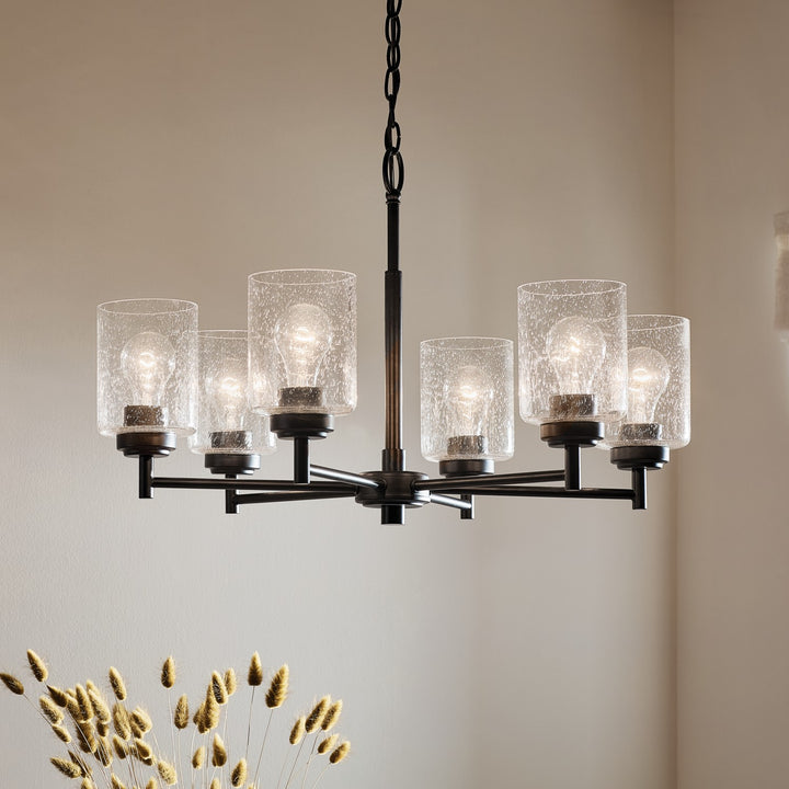 Kichler Canada - 52616BK - Six Light Chandelier - Winslow - Black