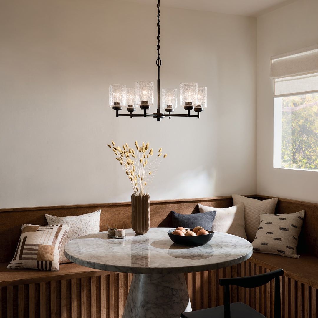 Kichler Canada - 52616BK - Six Light Chandelier - Winslow - Black
