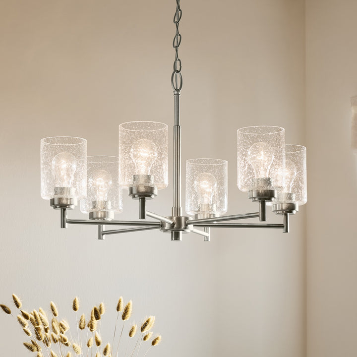 Kichler Canada - 52616NI - Six Light Chandelier - Winslow - Brushed Nickel