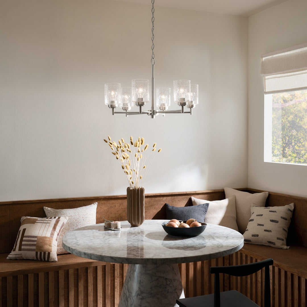 Kichler Canada - 52616NI - Six Light Chandelier - Winslow - Brushed Nickel