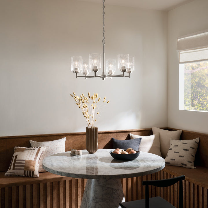 Kichler Canada - 52616NI - Six Light Chandelier - Winslow - Brushed Nickel