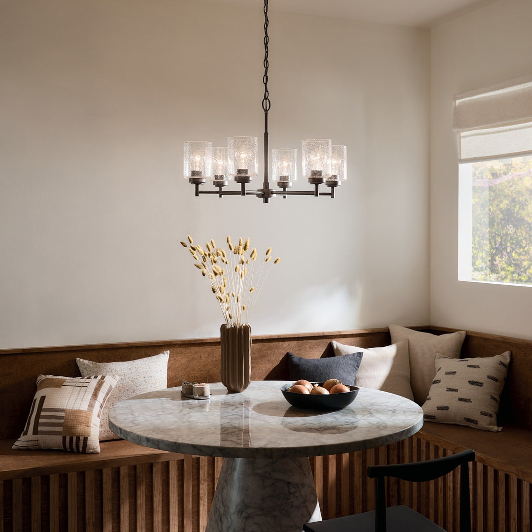 Kichler Canada - 52616OZ - Six Light Chandelier - Winslow - Bronze