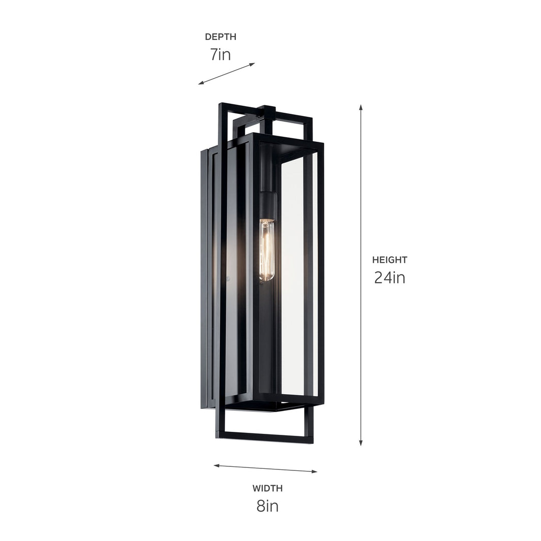 Kichler Canada - 59089BK - One Light Outdoor Wall Mount - Goson - Black