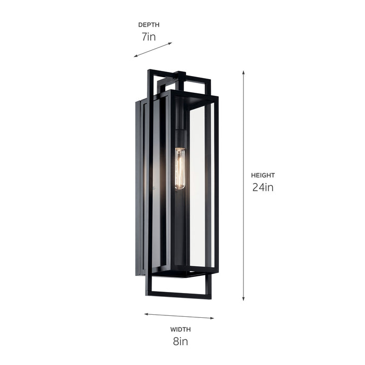 Kichler Canada - 59089BK - One Light Outdoor Wall Mount - Goson - Black