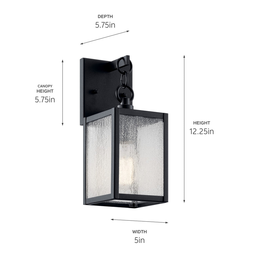 Kichler Canada - 59005BKT - One Light Outdoor Wall Mount - Lahden - Black