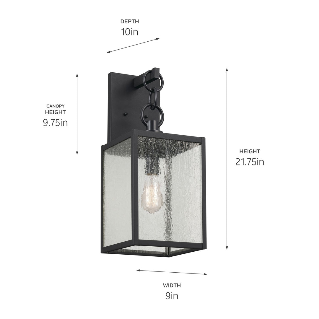 Kichler Canada - 59007BKT - One Light Outdoor Wall Mount - Lahden - Black Textured