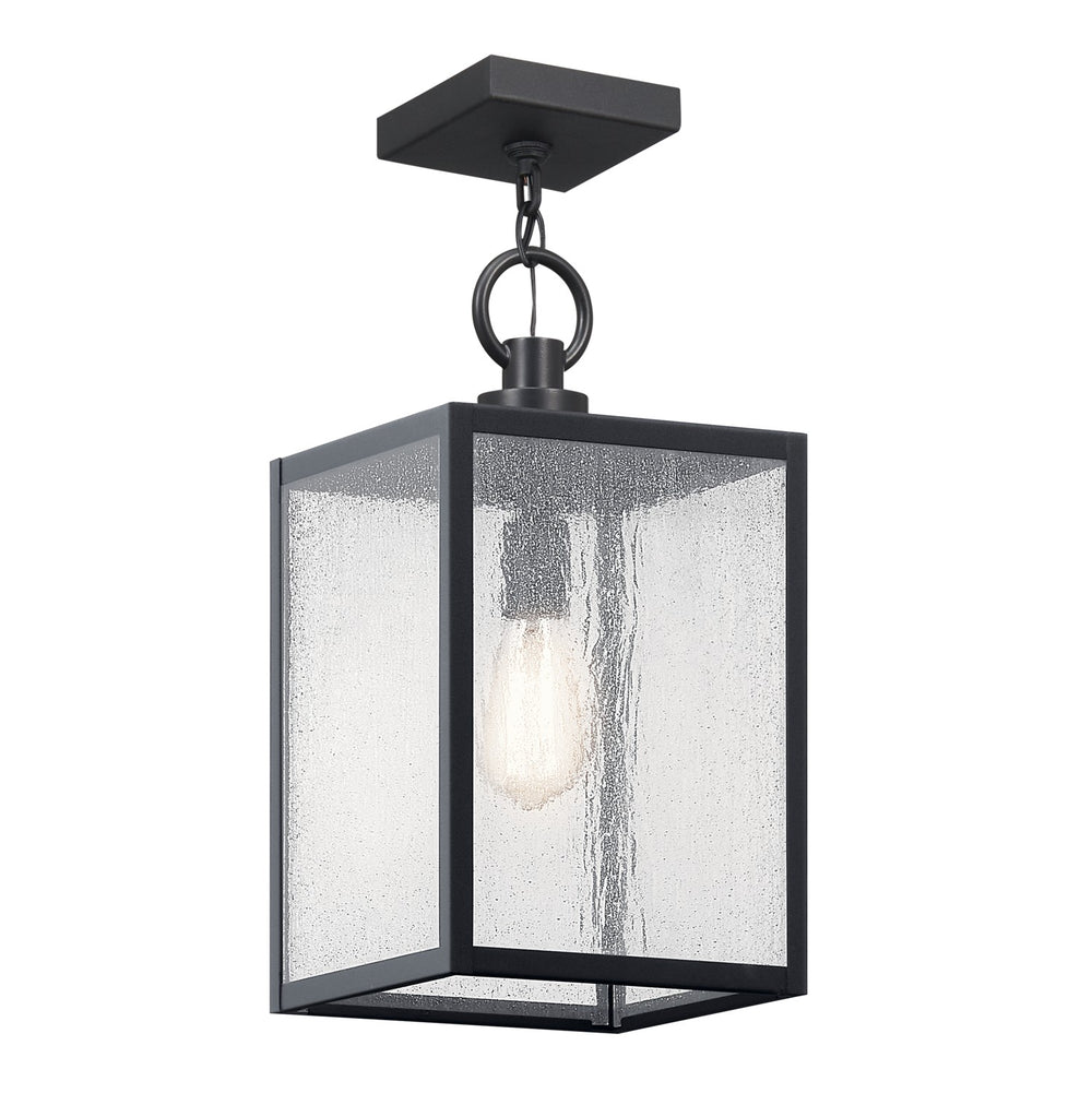 Kichler Canada - 59008BKT - One Light Outdoor Pendant / Semi Flush - Lahden - Black Textured
