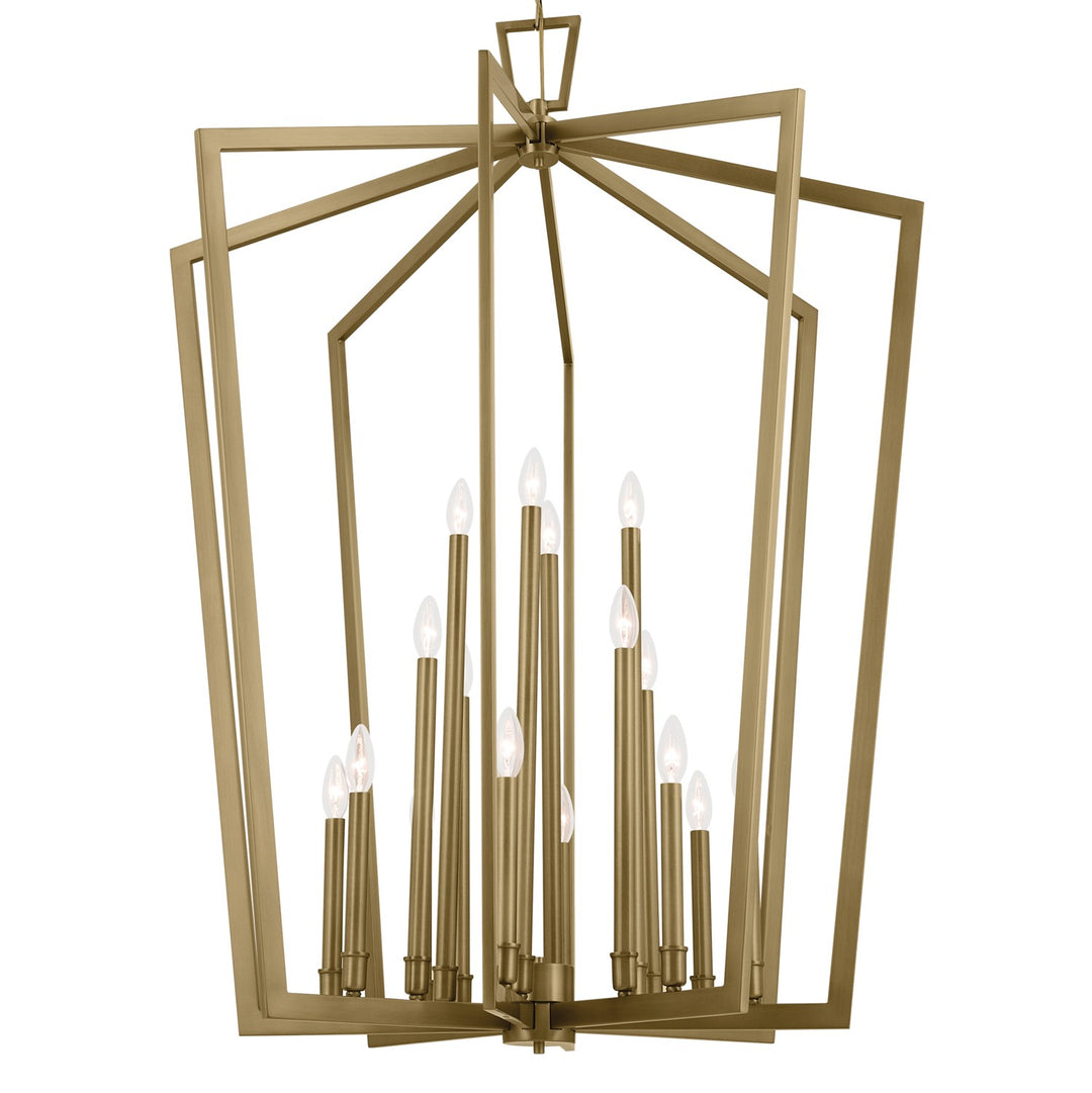 Kichler Canada - 43499NBR - 16 Light Foyer Pendant - Abbotswell - Natural Brass