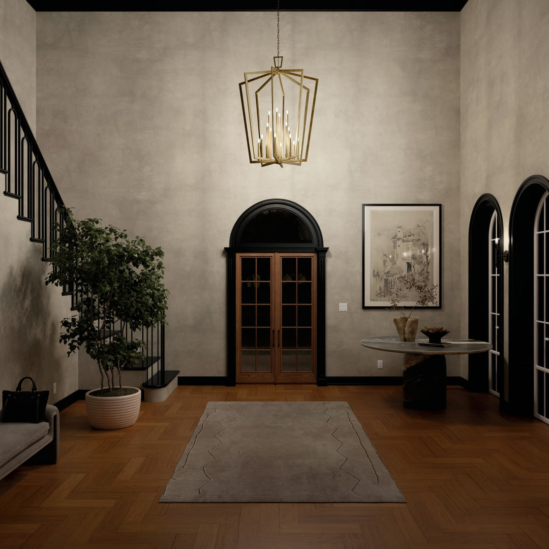 Kichler Canada - 43499NBR - 16 Light Foyer Pendant - Abbotswell - Natural Brass