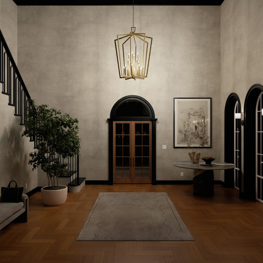 Kichler Canada - 43499NBR - 16 Light Foyer Pendant - Abbotswell - Natural Brass