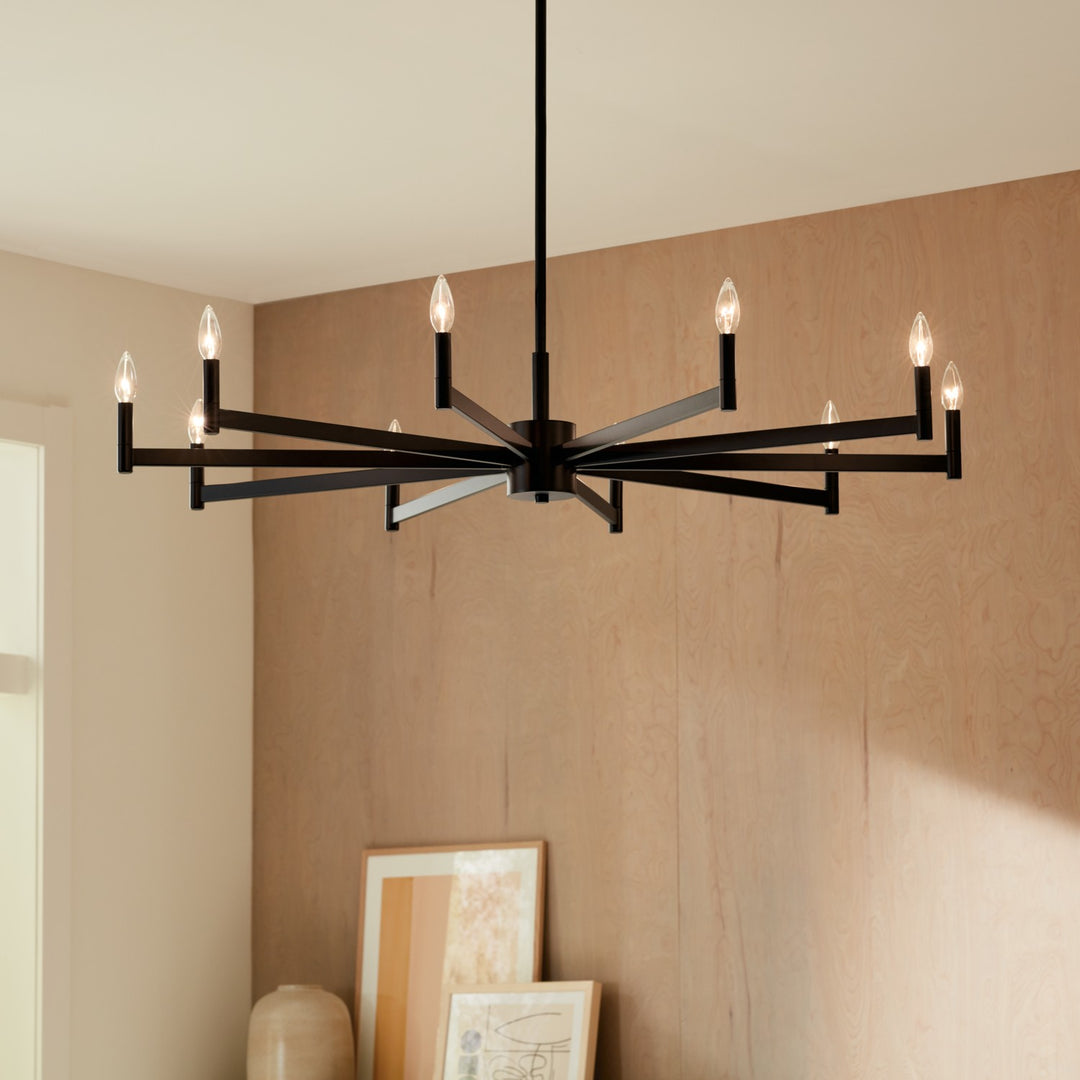 Kichler Canada - 52613BK - Ten Light Chandelier - Erzo - Black