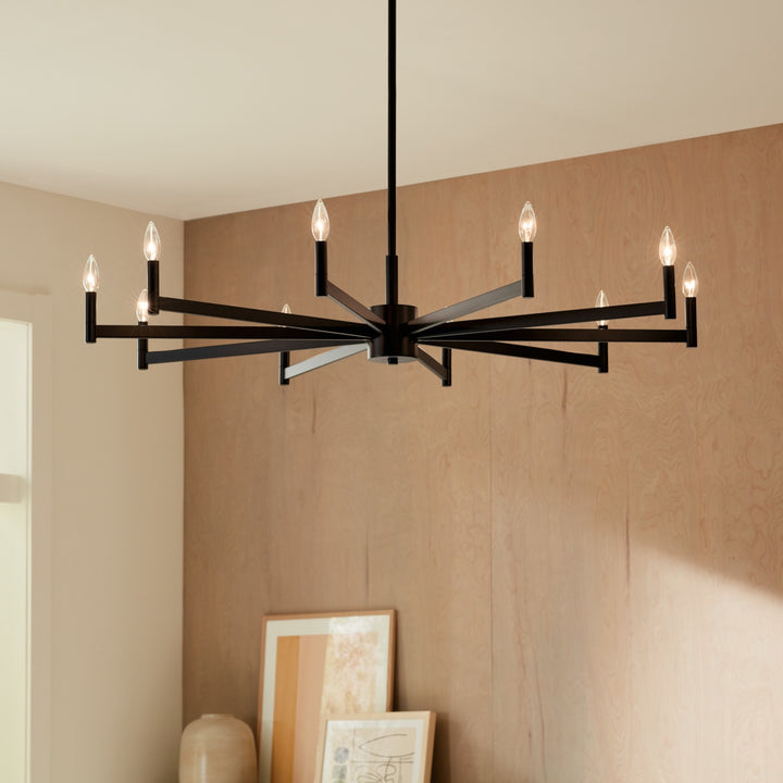 Kichler Canada - 52613BK - Ten Light Chandelier - Erzo - Black