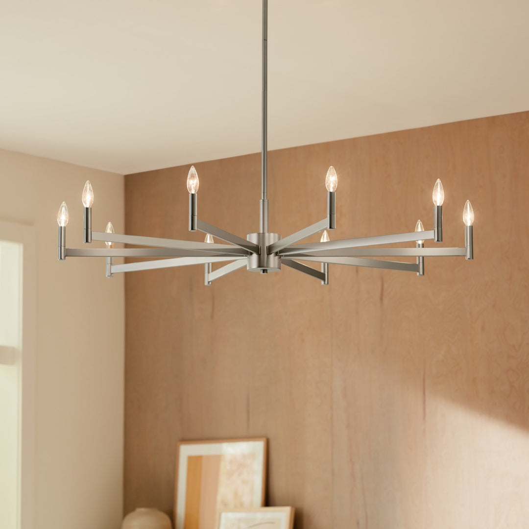Kichler Canada - 52613SN - Ten Light Chandelier - Erzo - Satin Nickel