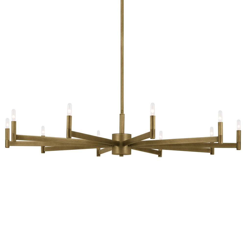 Kichler Canada - 52613NBR - Ten Light Chandelier - Erzo - Natural Brass