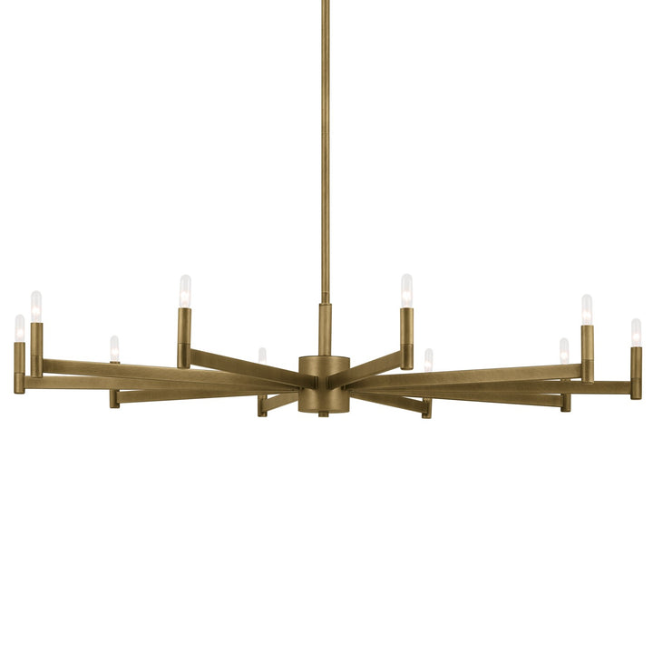 Kichler Canada - 52613NBR - Ten Light Chandelier - Erzo - Natural Brass