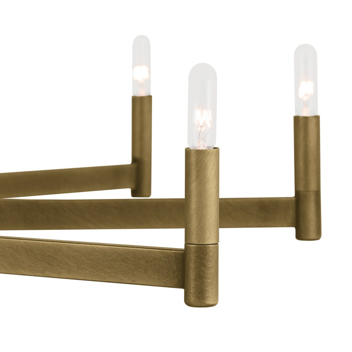 Kichler Canada - 52613NBR - Ten Light Chandelier - Erzo - Natural Brass
