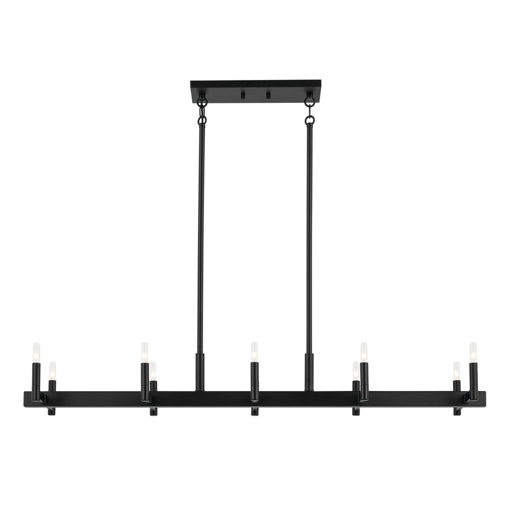 Kichler Canada - 52614BK - Ten Light Linear Chandelier - Erzo - Black