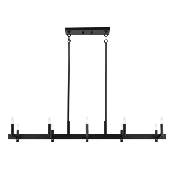 Kichler Canada - 52614BK - Ten Light Linear Chandelier - Erzo - Black