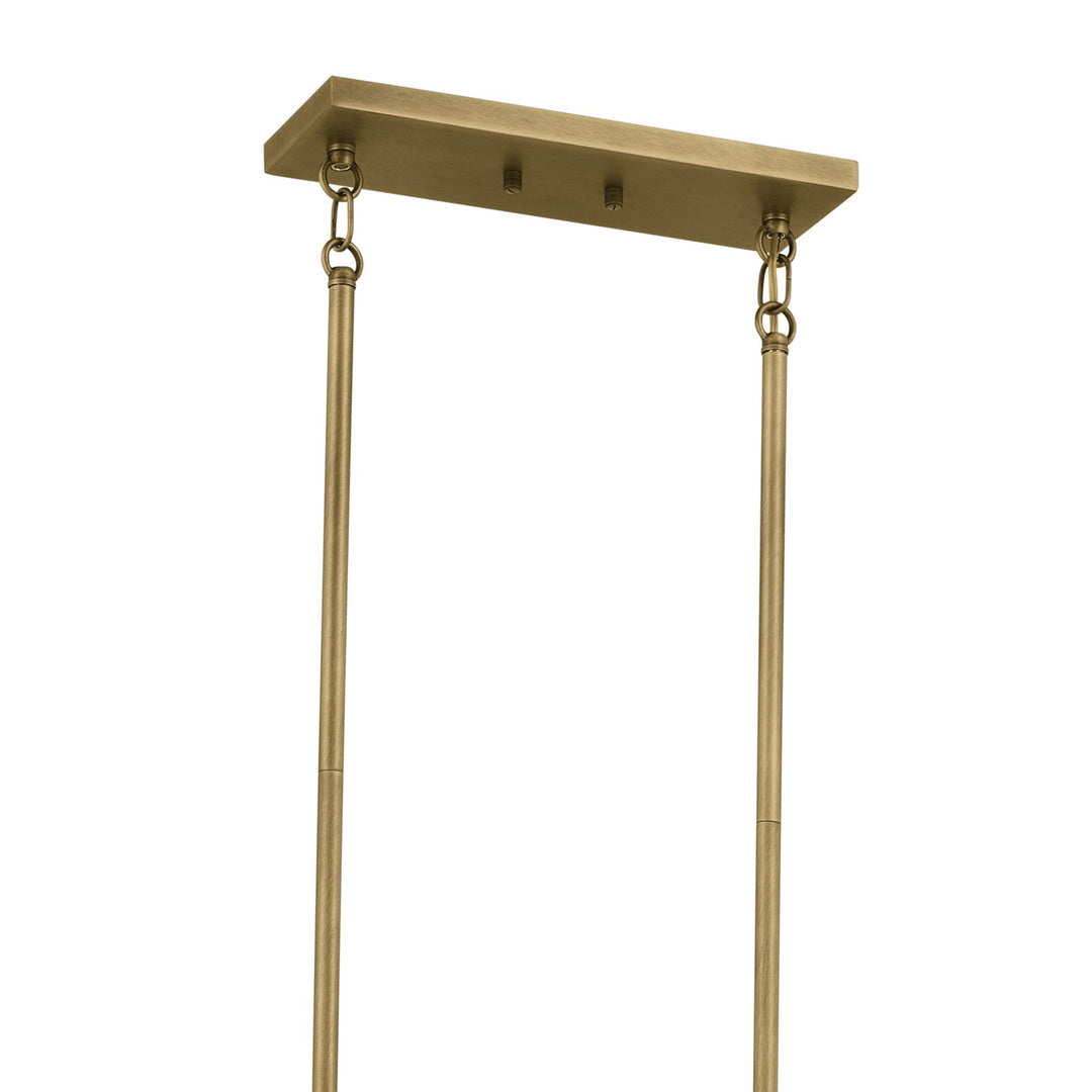 Kichler Canada - 52614NBR - Ten Light Linear Chandelier - Erzo - Natural Brass