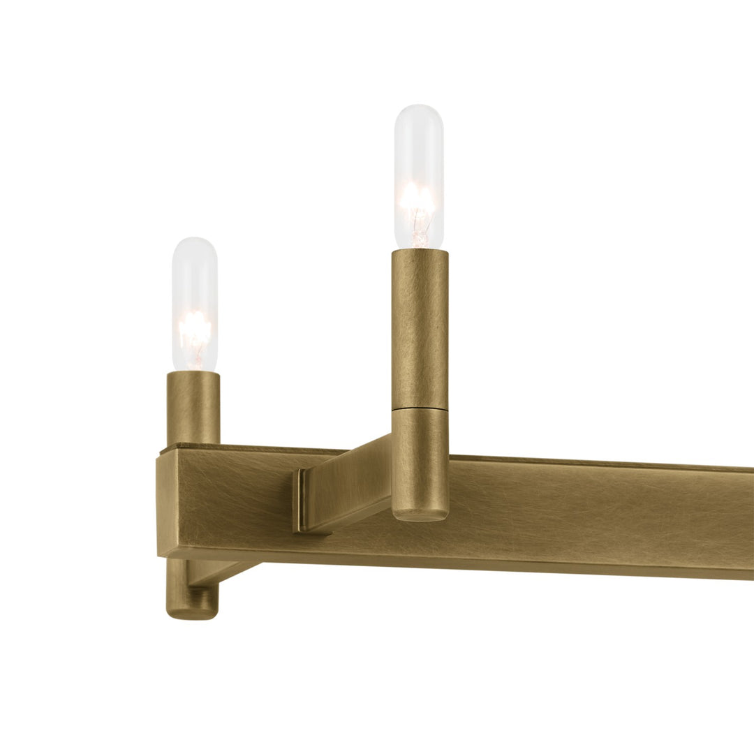 Kichler Canada - 52614NBR - Ten Light Linear Chandelier - Erzo - Natural Brass
