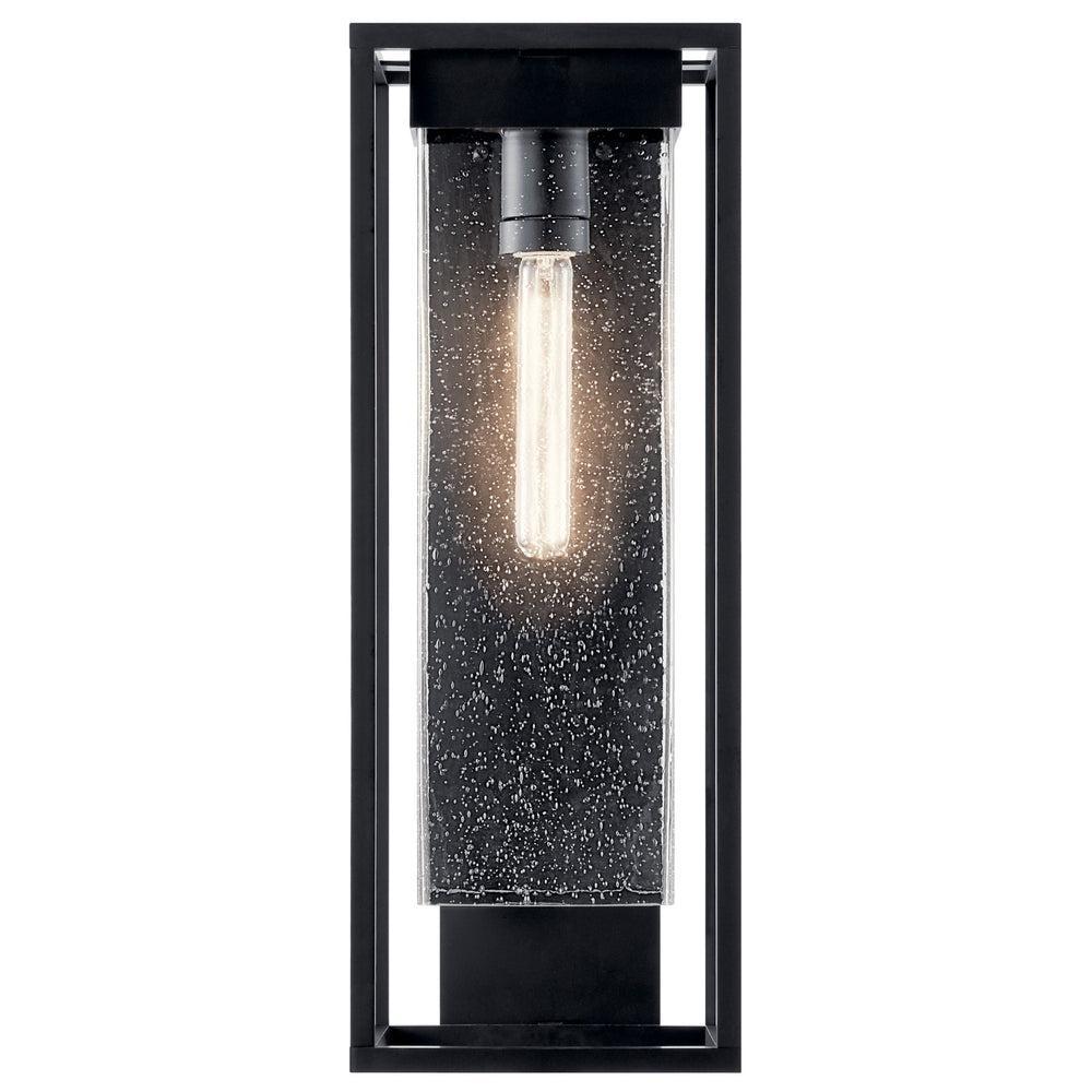 Kichler Canada - 59063BSL - One Light Outdoor Wall Mount - Mercer - Black With Silver Highlights