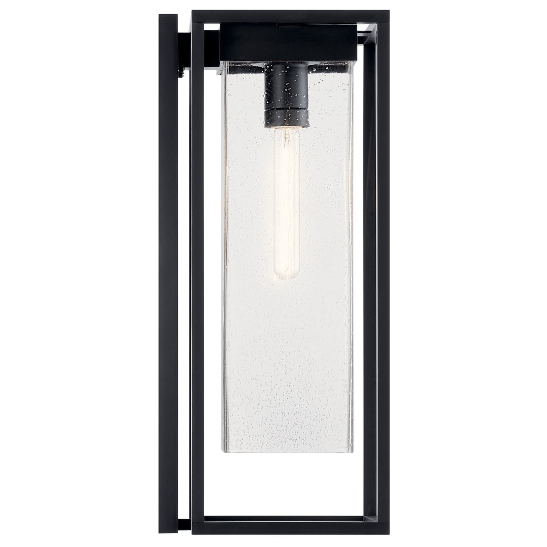 Kichler Canada - 59063BSL - One Light Outdoor Wall Mount - Mercer - Black With Silver Highlights