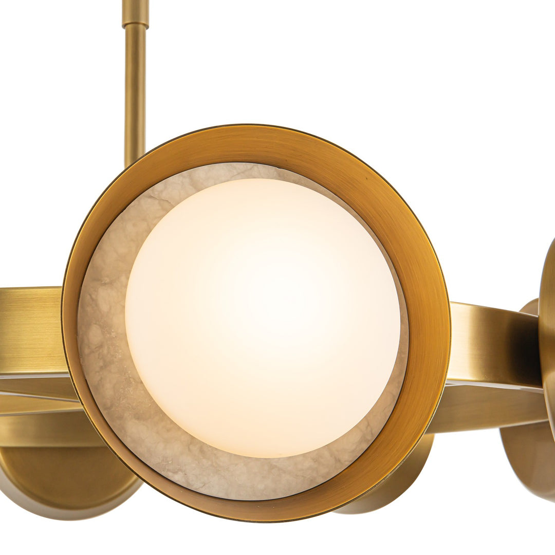 Alora Canada - CH320837VB - LED Chandelier - Alonso - Vintage Brass