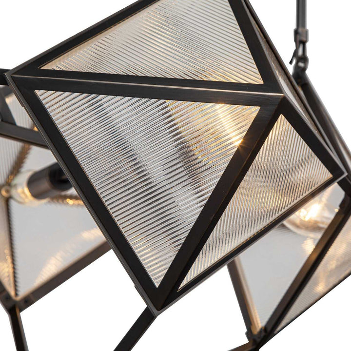 Alora Canada - CH332421UBCR - Four Light Chandelier - Cairo - Ribbed Glass/Urban Bronze