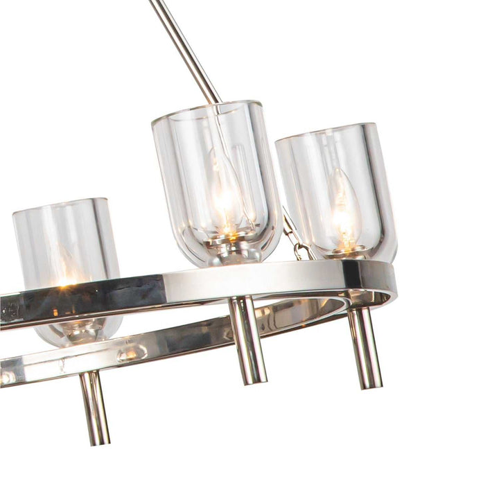 Alora Canada - CH338632PNCC - Six Light Chandelier - Lucian - Polished Nickel/Clear Crystal