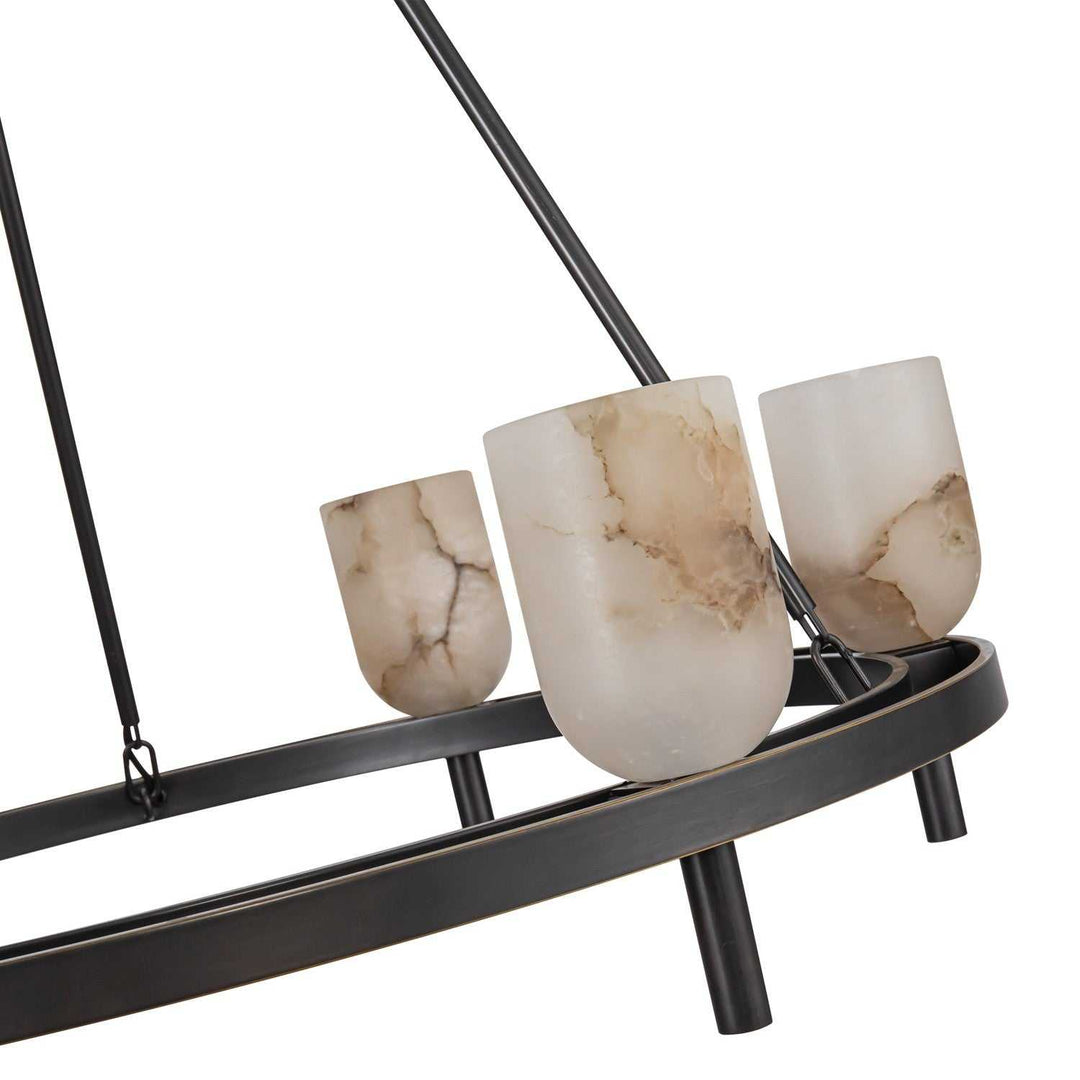 Alora Canada - CH338632UBAR - Six Light Chandelier - Lucian - Urban Bronze/Alabaster