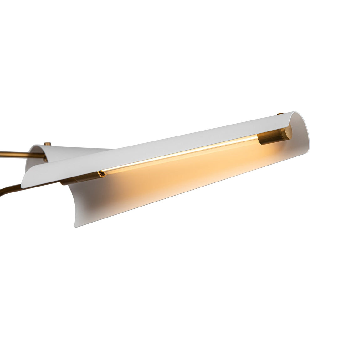 Alora Canada - CH347646MWVB - LED Chandelier - Osorio - Matte White/Vintage Brass
