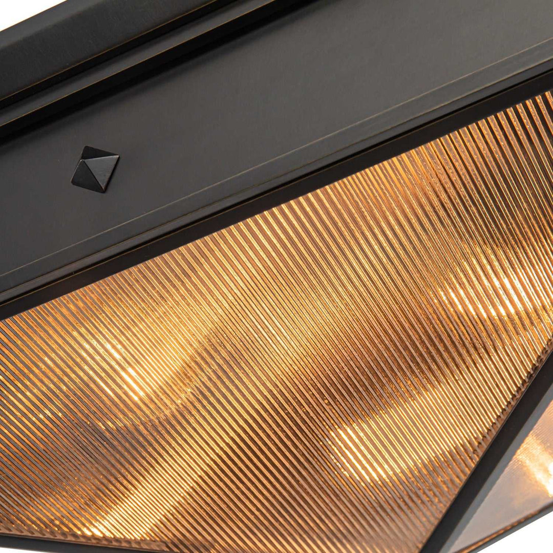 Alora Canada - FM332919UBCR - Four Light Flush Mount - Cairo - Ribbed Glass/Urban Bronze