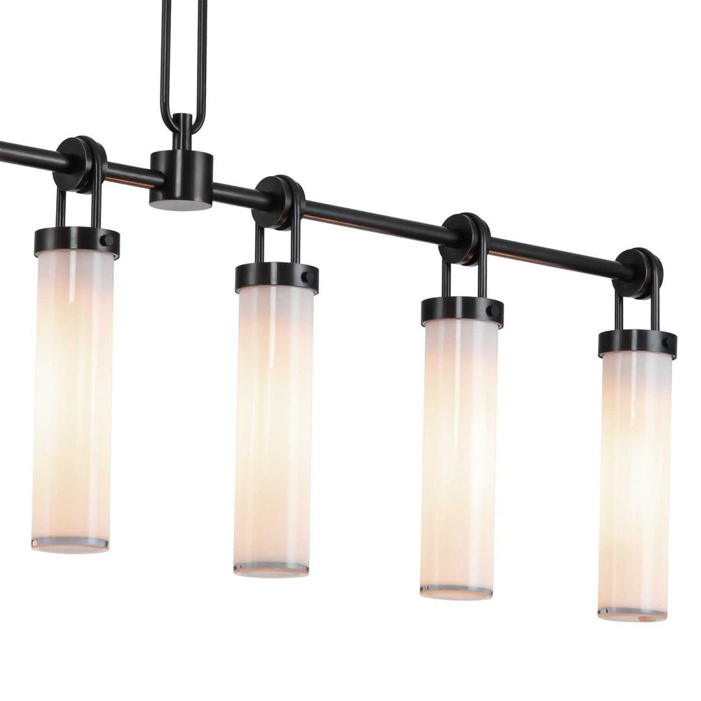 Alora Canada - LP355652UBGO - Six Light Linear Pendant - Wynwood - Urban Bronze/Glossy Opal