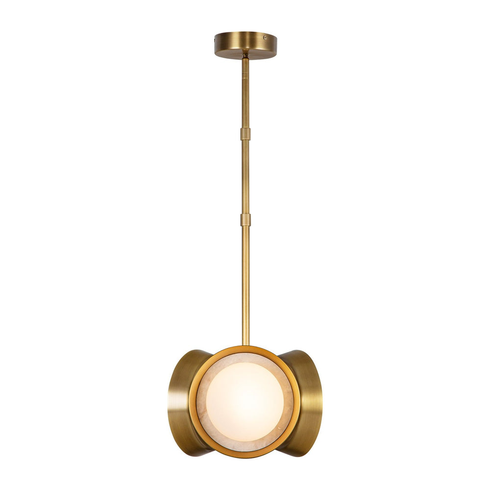Alora Canada - PD320313VB - LED Pendant - Alonso - Vintage Brass
