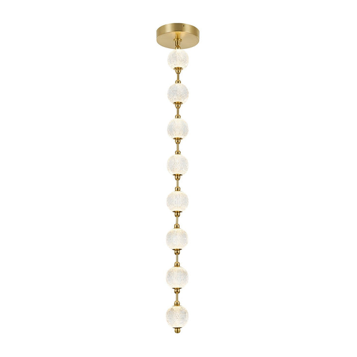 Alora Canada - PD321708NB - LED Pendant - Marni - Natural Brass