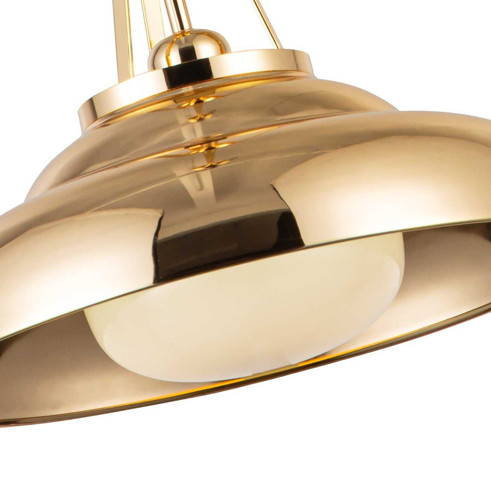 Alora Canada - PD344014PBGO - One Light Pendant - Palmetto - Polished Brass/Glossy Opal