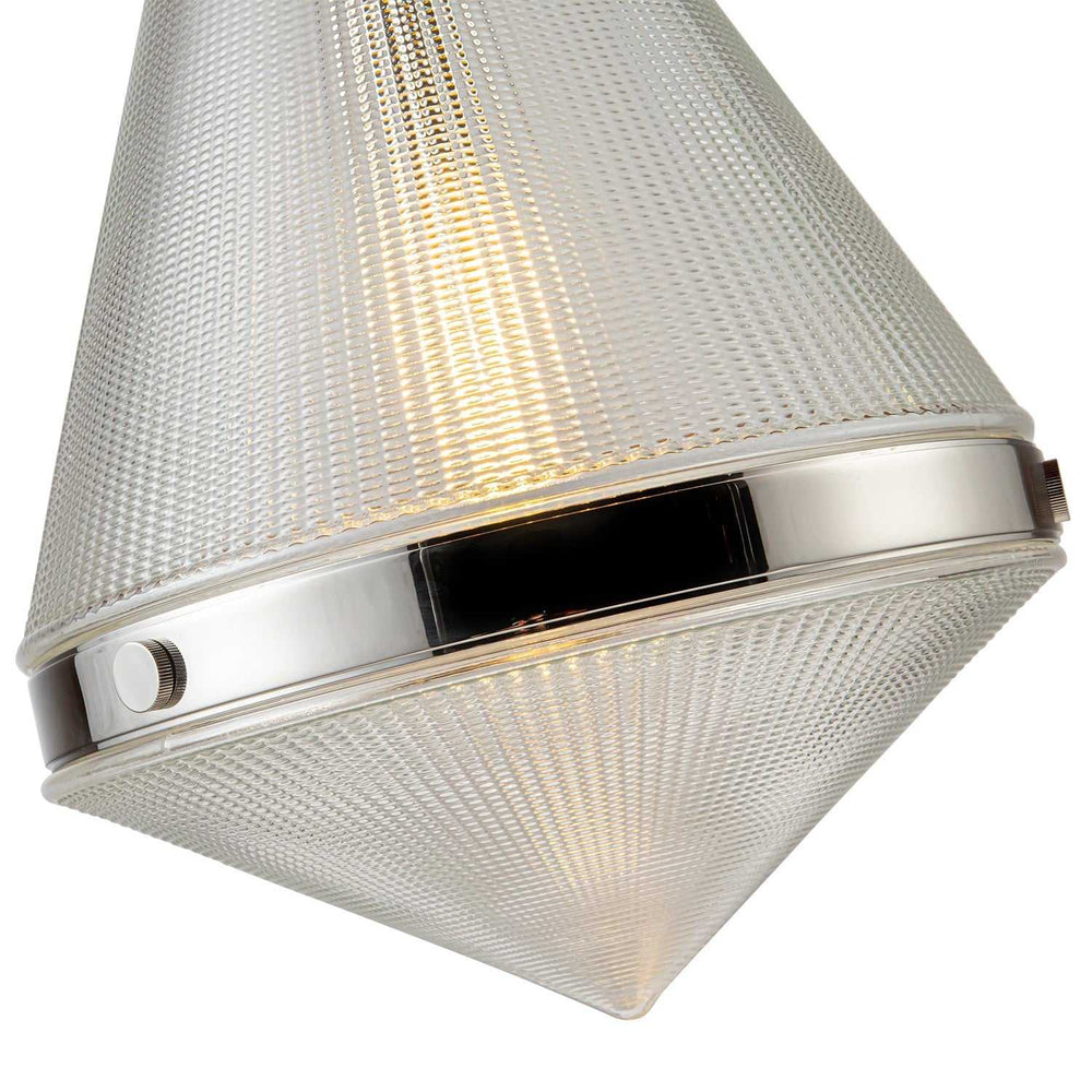 Alora Canada - PD348022PNPG - One Light Pendant - Willard - Polished Nickel/Prismatic Glass