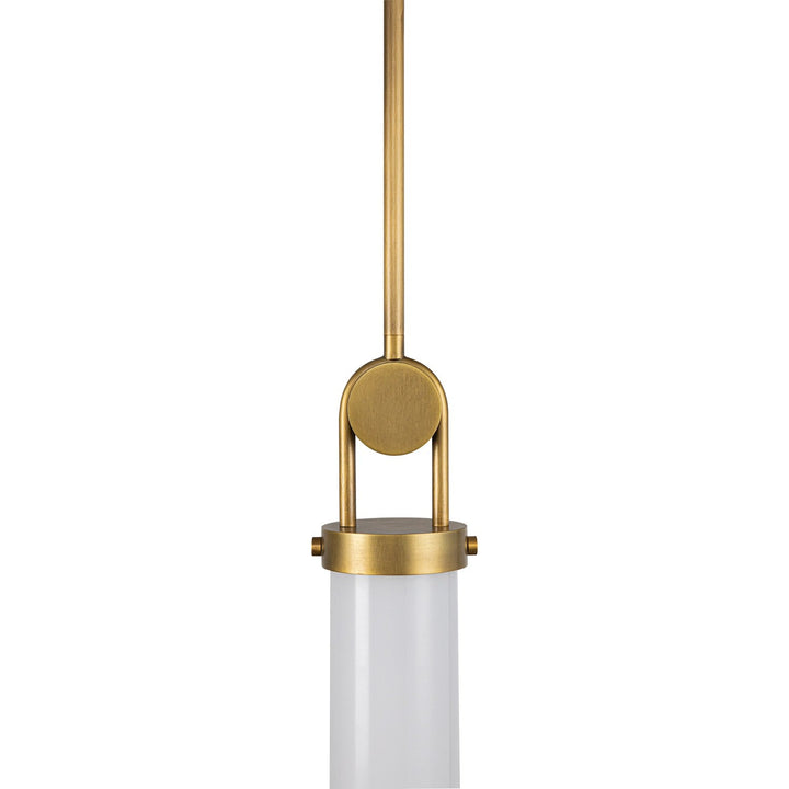 Alora Canada - PD355015VBGO - One Light Pendant - Wynwood - Vintage Brass/Glossy Opal