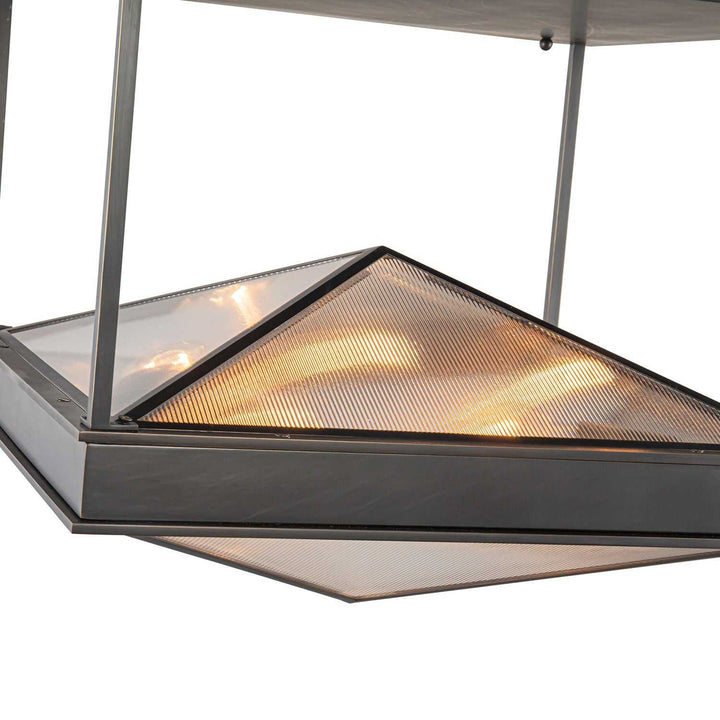 Alora Canada - SF332919UBCR - Four Light Semi Flush Mount - Cairo - Ribbed Glass/Urban Bronze