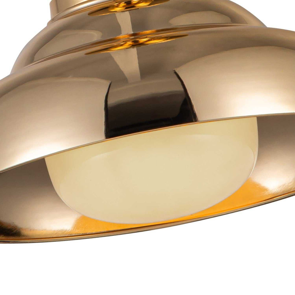 Alora Canada - SF344012PBGO - One Light Semi-Flush Mount - Palmetto - Polished Brass/Glossy Opal