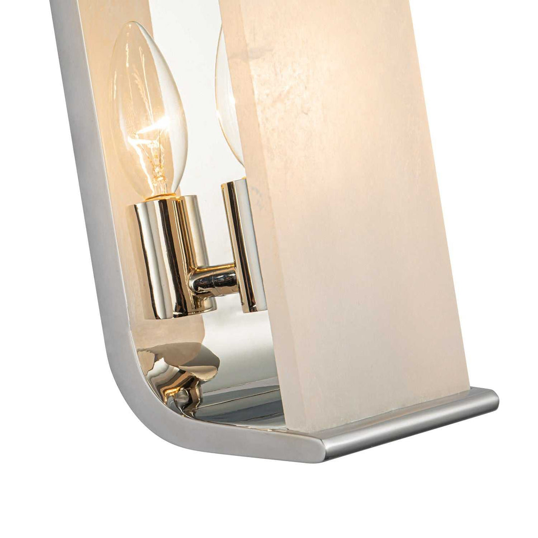 Alora Canada - WV327010PNAR - One Light Wall Sconce - Abbott - Polished Nickel/Alabaster