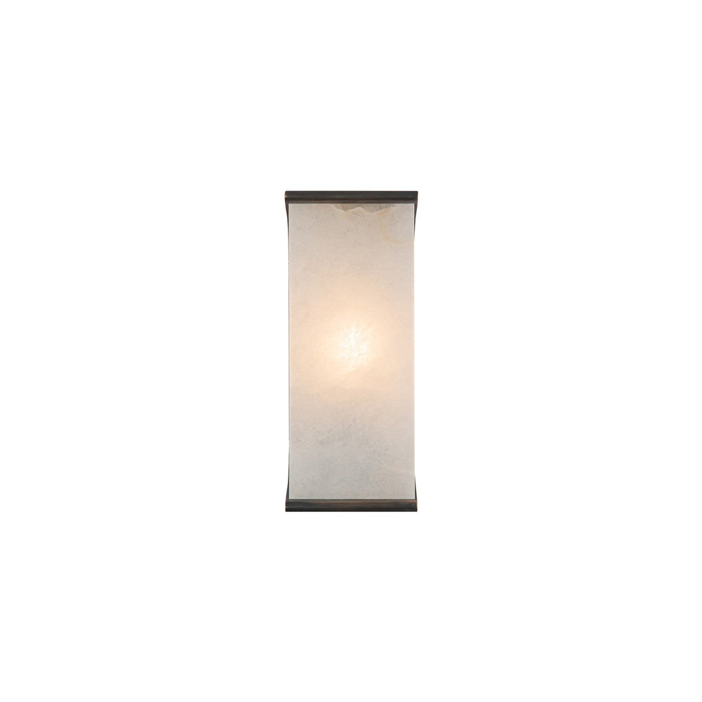 Abbott One Light Wall Sconce in Urban Bronze/Alabaster Alora Canada