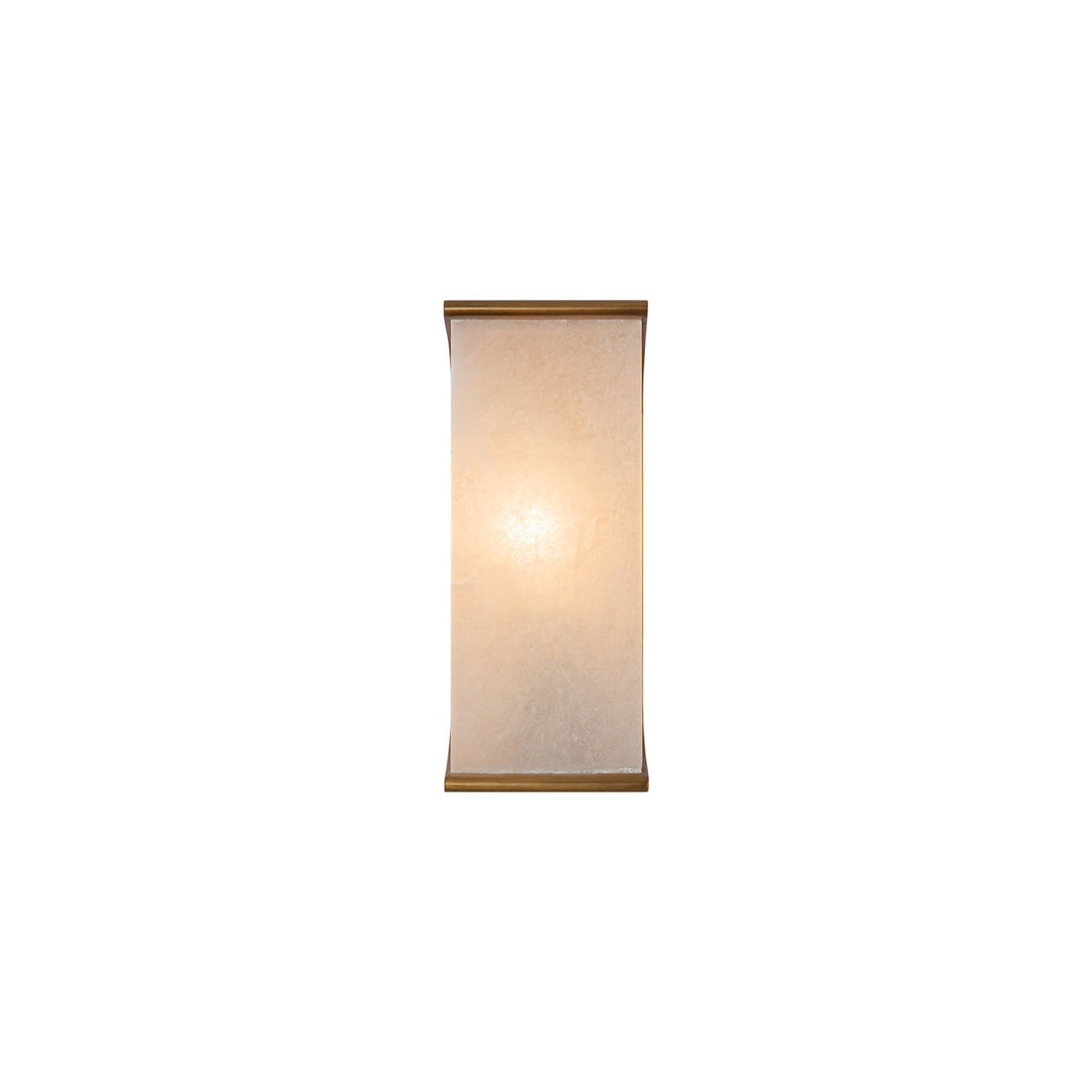 Alora Canada - WV327010VBAR - One Light Wall Sconce - Abbott - Vintage Brass/Alabaster