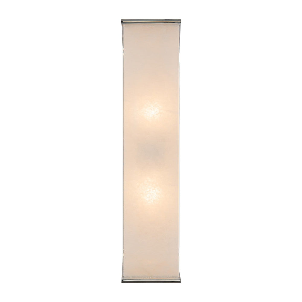 Abbott Two Light Vanity in Polished Nickel/Alabaster Alora Canada